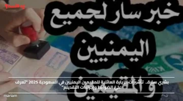 بشري سارة.. تأشيرات الزيارة العائلية للمقيمين اليمنيين في السعودية 2025 تعرف علي الضوابط وإجراءات التقدينم
